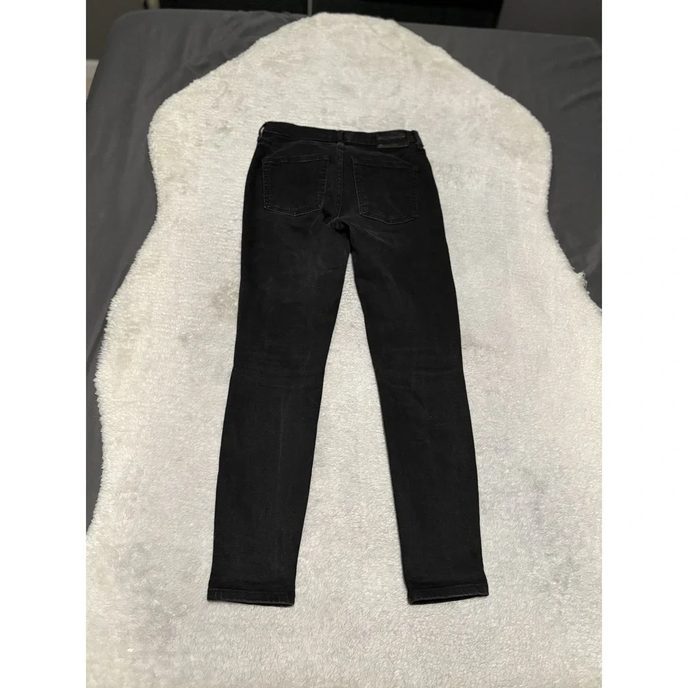 Everlane Women's Black Mid Rise Skinny Jeans Size 27 Regular 27x28 Pants Stretch